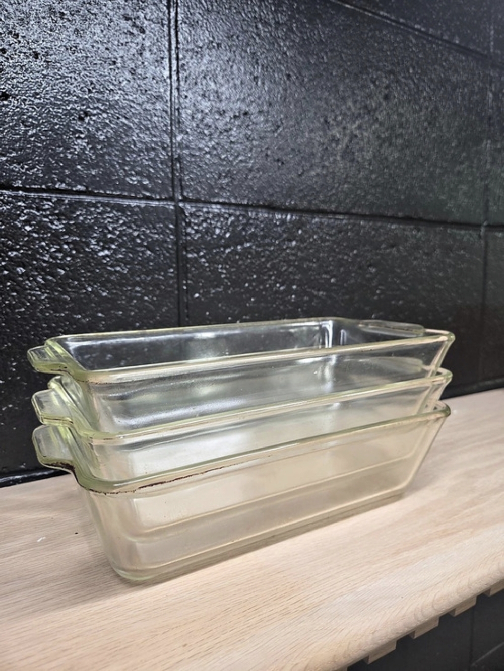Pyrex Vintage Pyrex #212 Glass Loaf Pan Set of 3